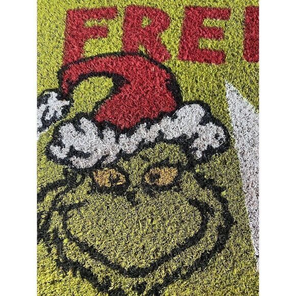 Gertmenian The Grinch Ho-Ho-Ho and Grinch Claus 20 in. x 34  Grinch Free Zone Coir Doormat Welcome‎ Mat Christmas Holiday Porch NEW